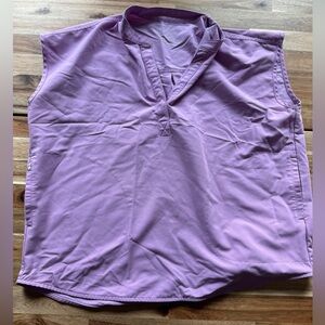 FIGS large Dusk lilac Rafaela top